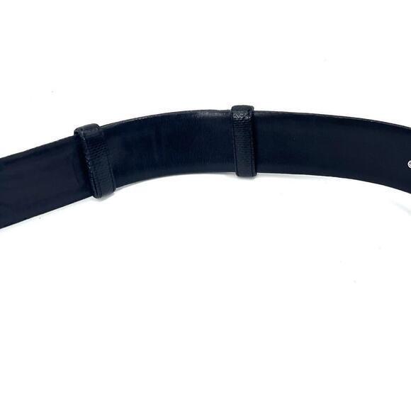 Vintage Judith Lieber Art Noveau Black Snakeskin & Rhinestone Hook Belt 34” Long main image 7